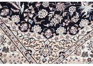 Tappeto Nain 6la Medaglione Floreale Blu Scuro Avorio 125x190 Cm