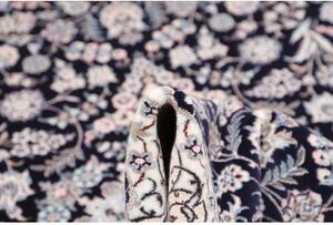 Tappeto Nain 6la Medaglione Floreale Blu Scuro Avorio 125x190 Cm