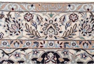 Tappeto Nain 6la Medaglione Floreale Blu Scuro Avorio 125x190 Cm