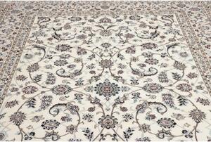 Tappeto Nain 6la Floreale Avorio Blu 207x304 Cm
