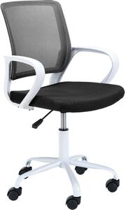 Akord Poltrona Girevole Bianco/Nero 46X47X85 Cm