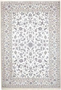 Tappeto Nain 6la Floreale Avorio Blu 207x304 Cm