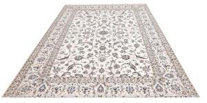 Tappeto Nain 6la Floreale Avorio Blu 211x298 Cm