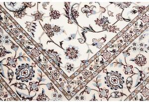 Tappeto Nain 6la Floreale Avorio Blu 205x302 Cm