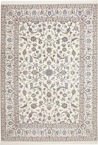 Tappeto Nain 6la Floreale Avorio Blu 211x298 Cm