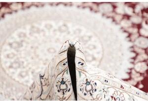 Tappeto Nain 6la Medaglione Floreale Bordeaux Avorio 210x316 Cm
