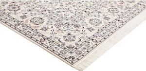 Tappeto Nain 6la Medaglione Floreale Avorio Blu 212x315 Cm