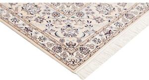 Tappeto Nain 6la Medaglione Floreale Azzurro Avorio 207x254 Cm