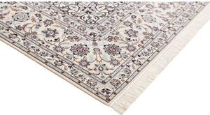 Tappeto Nain 6la Medaglione Floreale Rosso Scuro Avorio 208x312 Cm