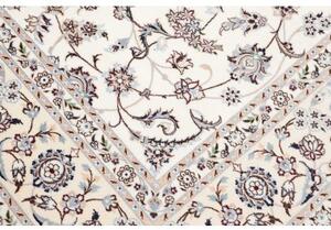 Tappeto Nain 6la Floreale Avorio Blu Polvere 205x302 Cm