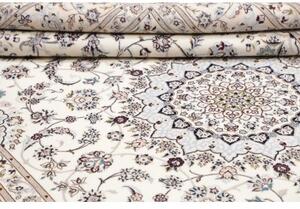 Tappeto Nain 6la Medaglione Floreale Avorio Blu 207x310 Cm