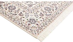 Tappeto Nain 6la Floreale Avorio Blu Polvere 205x302 Cm