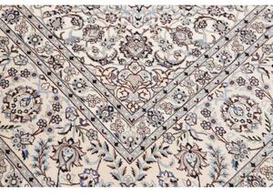 Tappeto Nain 6la Medaglione Floreale Avorio Blu 252x356 Cm