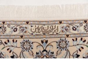 Tappeto Nain 6la Medaglione Floreale Avorio Blu 207x310 Cm
