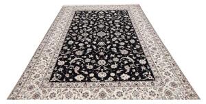Tappeto Nain 6la Floreale Blu Scuro Avorio 205x307 Cm