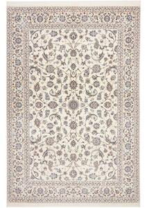 Tappeto Nain 6la Floreale Avorio Blu Polvere 205x302 Cm