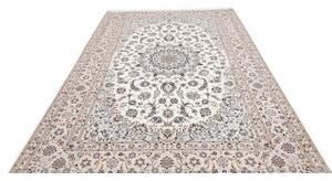 Tappeto Nain 6la Medaglione Floreale Avorio Blu 207x310 Cm
