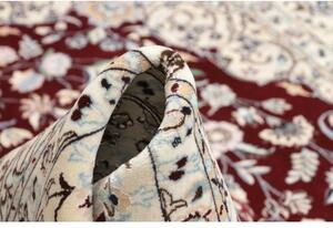 Tappeto Nain 6la Medaglione Floreale Borgogna Avorio 155x235 Cm