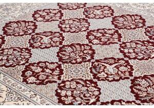 Tappeto Nain 6la Stilizzato Bordeaux Avorio 206x308 Cm