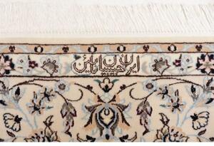 Tappeto Nain 6la Medaglione Floreale Blu Scuro Avorio 168x249 Cm
