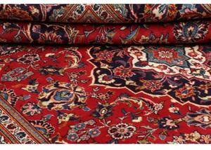 Tappeto Ardakan Medaglione Floreale Rosso Blu Scuro 197x299 Cm