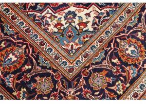 Tappeto Ardakan Medaglione Floreale Rosso Blu Scuro 197x299 Cm