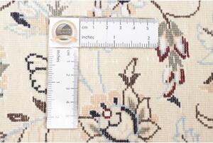 Tappeto Nain 6la Medaglione Floreale Borgogna Avorio 155x235 Cm