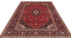 Tappeto Ardakan Medaglione Floreale Rosso Blu Scuro 197x299 Cm