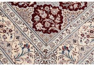 Tappeto Nain 6la Stilizzato Bordeaux Avorio 206x308 Cm