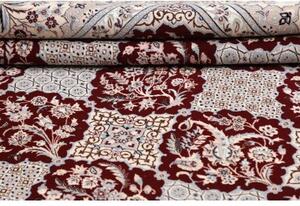 Tappeto Nain 6la Stilizzato Bordeaux Avorio 206x308 Cm