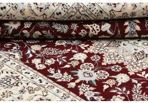 Tappeto Nain 6la Medaglione Floreale Borgogna Avorio 155x235 Cm