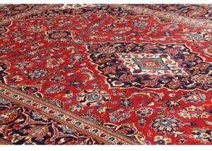 Tappeto Ardakan Medaglione Floreale Rosso Blu Scuro 197x299 Cm