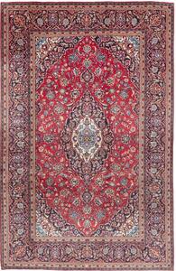 Tappeto Ardakan Medaglione Floreale Rosso Blu Scuro 200x312 Cm