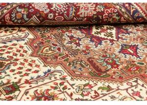Tappeto Tabriz Stilizzato Avorio Rosso Mattone 198x300 Cm