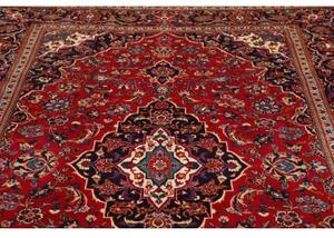 Tappeto Ardakan Medaglione Floreale Rosso Blu Scuro 197x299 Cm
