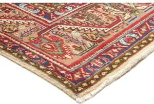 Tappeto Tabriz Stilizzato Avorio Rosso Mattone 198x300 Cm
