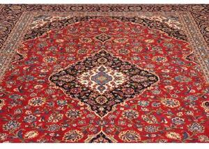 Tappeto Ardakan Medaglione Floreale Rosso Blu Scuro 273x385 Cm