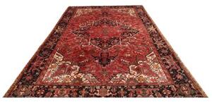 Tappeto Gorawan Stilizzato Rosso Blu Scuro 238x340 Cm