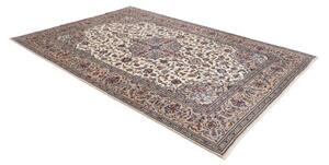 Tappeto Kashan Medaglione Floreale Beige Blu 200x295 Cm