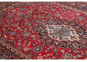 Tappeto Ardakan Medaglione Floreale Rosso Blu Scuro 200x312 Cm