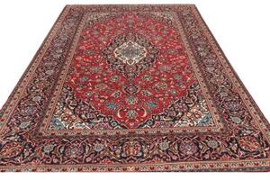 Tappeto Ardakan Medaglione Floreale Rosso Blu Scuro 200x312 Cm