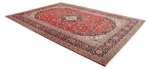 Tappeto Ardakan Medaglione Floreale Rosso Blu Scuro 273x385 Cm