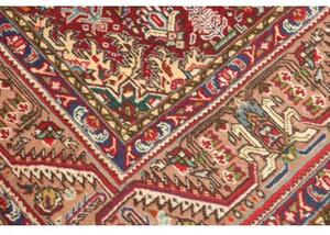 Tappeto Tabriz Stilizzato Avorio Rosso Mattone 198x300 Cm