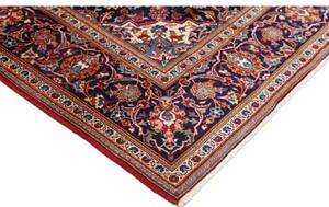 Tappeto Ardakan Medaglione Floreale Rosso Blu Scuro 197x299 Cm