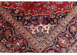 Tappeto Ardakan Medaglione Floreale Rosso Blu Scuro 197x299 Cm