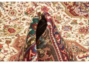 Tappeto Tabriz Stilizzato Avorio Rosso Mattone 198x300 Cm