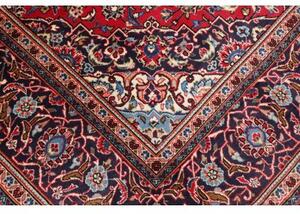 Tappeto Ardakan Medaglione Floreale Rosso Blu Scuro 200x312 Cm