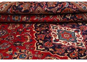Tappeto Ardakan Medaglione Floreale Rosso Blu Scuro 197x299 Cm