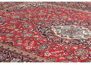 Tappeto Ardakan Medaglione Floreale Rosso Blu Scuro 200x312 Cm