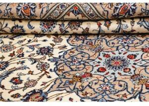Tappeto Kashan Medaglione Floreale Beige Blu 200x295 Cm